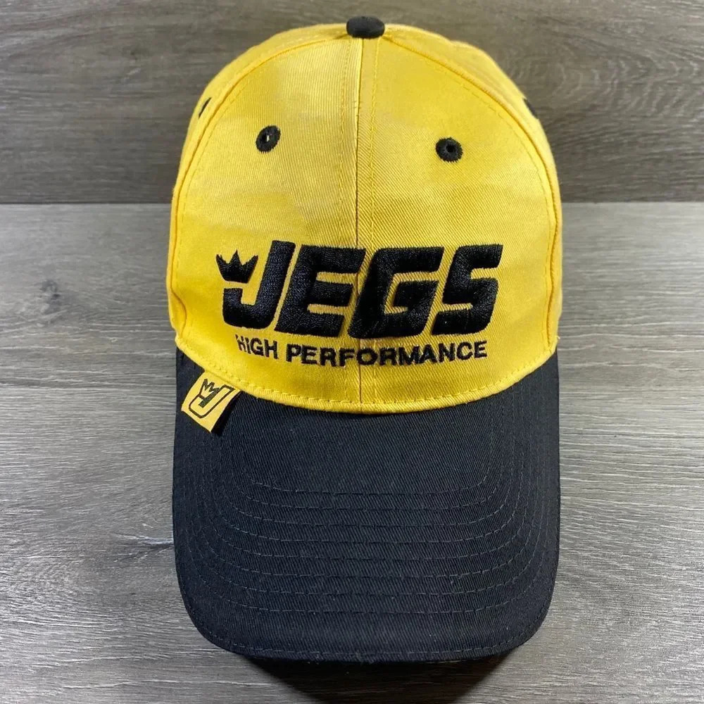 Jegs Performance Auto Parts Snapback Hat Yellow/Black 